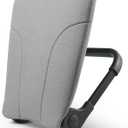 READY ROCKER Deluxe Slate | Adjustable Ergonomic Portable Rocker | Back Pain Relief & Relaxation | Black Rocker & Deluxe Cover | Back & Lumbar Support for Chair | Lightweight & Portable | 3.0 Model (Gray and Black)