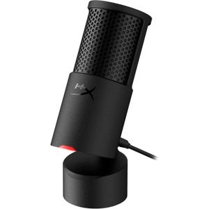 HyperX SoloCast 2  Gaming USB Condenser Mic for PC, USB-C to USB-A, Built-in Pop Filter, Internal Shock Mount, Plug and Play, 24-bit / 96kHz, Compact Tiltable Stand  Black
