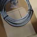 1/2" Stainless Steel Cable, 75ft Wire Rope, 7x19 Strand, 23000lbs Breaking Strength, 304 Stainless Steel Heavy Duty Metal Cable for Yard Zipline, Winch Cable, Boat Lifts