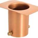 Monarch Rain Chains Gutter Adapter  Standard Adapter with Brass Bolt for Chain Installation, Pure Copper Rain Chains for Gutters Mount, Rust-Resistant Drainage Mount for Roof Downspout Chain