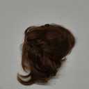 Short Brown Shaggy Layered 80s Mullet Pixie Wig with Bangs Curly Wolf Cut Funny Synthetic Natural Fake Fun Hair Replacement Wigs for White Women Daily Party Cosplay Halloween Costume Use (Light Golden Brown-12#)
