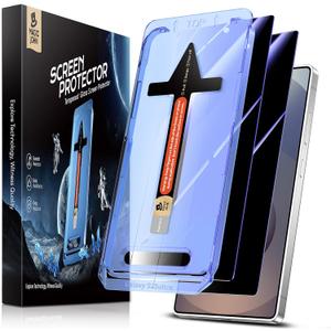 MAGIC JOHN 2 Pack for Samsung Galaxy S25 Ultra Privacy Tempered Glass Screen Protector, Bubble Free, Easy Installation, Auto Dust-Elimination