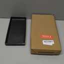 10 x 5 Ceramic Bathroom Tray for Countertop, Decorative Vanity Tray for Dresser Tops, Small Rectangular Trays for Perfume, Candle, Jewelry, Cosmetics (Black)