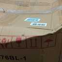 Amazon Basics Classic Puresoft PU Padded Mid-Back Office Desk Chair with Armrest, Easy Assembly, Sturdy Metal Base, Wheels, 275lb Support, 26"D x 23.75"W x 42"H, Black