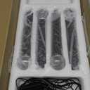 4-Channel Wireless Microphone System, Quad UHF Metal Cordless Mic, 4x25 Channels, Professional Cordless Mic System for Church, DJ, Karaoke,Wedding, Home KTV Set