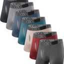 Men's Breathable Cool Mesh Underwear Moisture-Wicking Boxer Briefs 7 Pack (Large)
