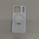 Loheckle for iPhone 17 Pro Case with Stand- Compatible with MagSafe Women Girls Cute Girly Aesthetic Unique Design Soft TPU Magnetic Ring Phone Cover for Apple 17 Pro, Stripes