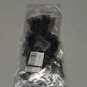 AUOCATTAIL Lace Gloves White Hand Sleeve Lace Elastic Bracelet Ruffled Floral Wrist Cuffs for Bridal Wedding Masquerade ( Black, S) Pack of 2