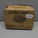 Cat Litter Box Ramp, Litter Box Step Mat with Filter Function, Cat Litter Catcher for Self-Cleaning Litter Boxes, Cats Pedal Stool Ideal for Kitten & Elderly Cats (Light Grey)