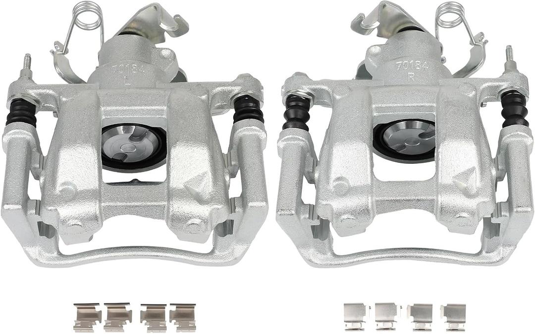 cciyu 18B5517 18B5516 Rear Left & Right Brake Caliper With Bracket For Ford For Transit-150/For Transit-250/For Transit-350/For Transit-350 HD