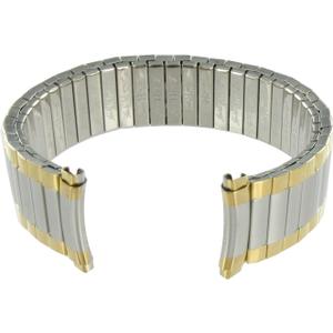 Wearlizer Two Tone Metal Band Compatible with Apple Watch Bands 40/38/41/42mm Women Men, Dressy Rectangular Chain Design Durable Stainless Steel Bracelet for iWatch Series 111/SE Starlight/Gold