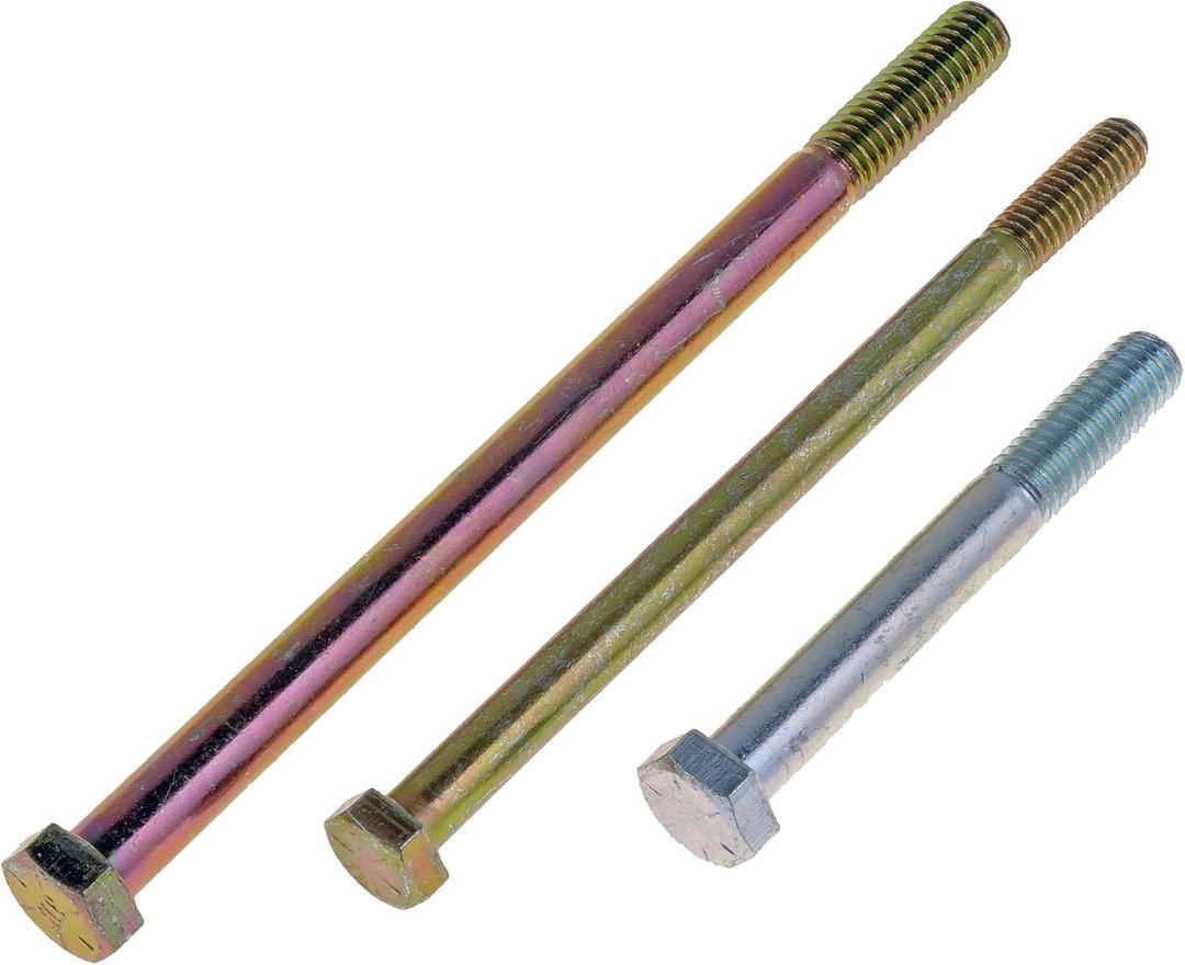 Dorman 45631 Alternator Bolt, 5/16 -18 X 5 In., 3/8-16 X 3-1/8 In., 3/8-16 X 6 In., GM, 3 Pack