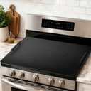 Noodle Board Stove Cover with Handles, Stove Top Covers for Gas Burners and Electric Stove, Wood Stove Cover Board Decorative Serving Tray Kitchen Sink Cover (Black), 29.5"L x 22"W
