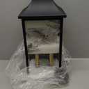 Dusk to Dawn Outdoor Wall Lantern 2-Light, 20.6" Large Outside Wall Sconce, Modern Black Wall Light Fixture with Glass, Waterproof Exterior Lamp for House, Porch, Garage