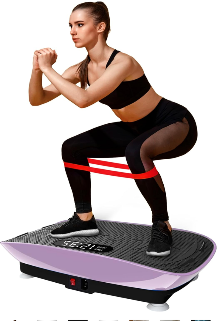 Vibration Plate Exercise Machine, Fitness Platform Shaking Full Body, Vibration Plate for Lymphatic Drainage,Motor Speed Control , Home Training Equipment for Weight Loss & Toning