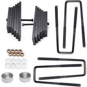 3" Adjustable Front Leveling Lift Kit Compatible with 1999-2004 Ford F-250 F-350 Super Duty 4x4 4WD Models