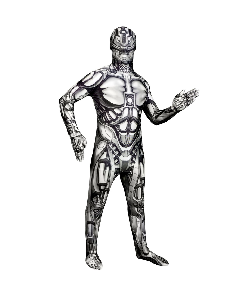 Morphsuits Android Monster Scary Costume For Kids, Halloween Body Suit, Kids Scary Costume, Fun Dress-Up Outfit