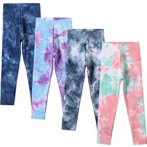 4 Pack Girls Printed Leggings Soft Yoga Pants Kids Tie-Dye Leggings (8-10 Years, Multicolor 1) 4 Pack Girls Printed Leggings Soft Yoga Pants Kids Tie-Dye Leggings (8-10 Years, Multicolor 1)
