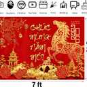 TET Decorations 2026 Vietnamese New Year Backdrop with 12 Red Envelopes Vietnamese Lunar New Year Decorations