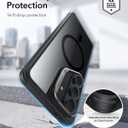ESR for Samsung Galaxy S26 Plus Phone Case with Stash Stand, Compatible with MagSafe, Military-Grade Protection, Magnetic Case for Samsung Galaxy S26 Plus, Scratch-Resistant Back Cover, Clear Black