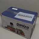 Ganiza Food Processor, 2-Speed Food Chopper Meat Grinder with 8 Cup Stainless Steel & 8 Cup Glass Bowls, Upgraded Button & Smart Overheat Protection Light - Includes Clean Brush, 2 Sets of Blades (Silver)