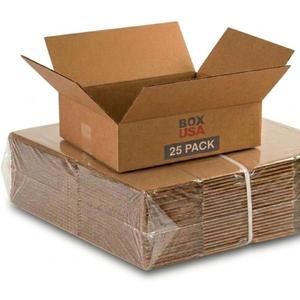 BOX USA Shipping Boxes Medium 12"L x 9"W x 4"H 25-Pack - Corrugated Cardboard Box for Moving, Mailing, Packing, Packaging and Storage