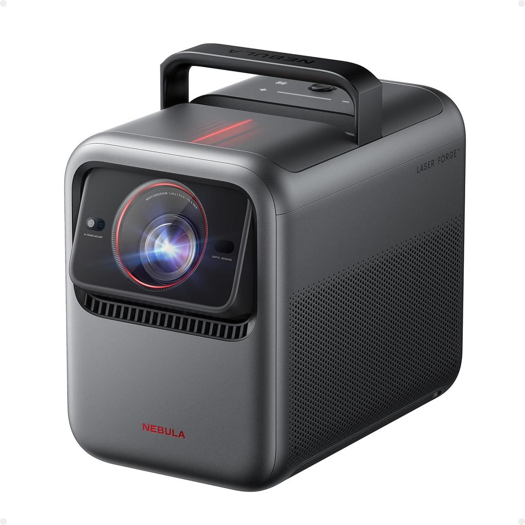 Nebula X1 4K Projector by Anker, Triple Laser Portable Home Theater, Dolby Vision, ISF & TUV Certified, 3500 ANSI Lumens, 56000:1 Contrast, Auto-Align Gimbal, GTV, Indoor & Outdoor, Backyard, Camping