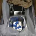 Countertop Food Serving Display Container, Silver, 21 x 13 x 13''