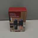 CIRCLE JOY Gravity Electric Salt and Pepper Grinder Set Automatic Salt and Pepper Grinder Set with LED Light, Battery Operated, Adjustable Coarseness, Large Capacity, for Home Kitchen BBQ