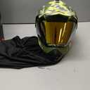 Orthrus Youth Kids Motorcycle Helmet, DOT Certified Full Face Dirt Bike Helmets for Off-Road ATV Street Riding Motocross BMX Four Wheeler Snowmobile Go Kart (Green Husky Halo, Large)