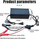 60V / 73V 5A LiFePO4 Battery Charger for 60V (64V 20Strings) Lithium Iron Phosphate Battery,Smart Lithium Battery Charger