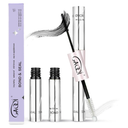 GAQQI Lash Cluster Glue, Lash Bond and Seal Waterproof, Bond & Seal Eyelash Glue for Clusters, Eyelash Adhesive Black LongLasting 72H, LatexFree（5ml+5ml）