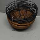 4 Pack 10 Inch Hanging Planters Metal Wire Flower Baskets with Natural Coconut Liners for Outdoor Plants Round Plant Holder Planter for Garden Decor
