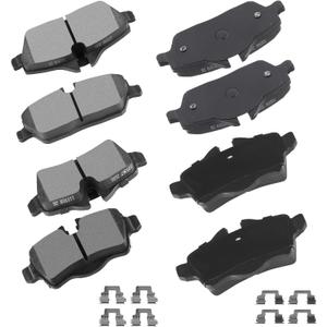 cciyu D1308 D1309 Front Rear Ceramic Brake Pads Kits 8pcs fit For 2007-2016 For Mini Cooper