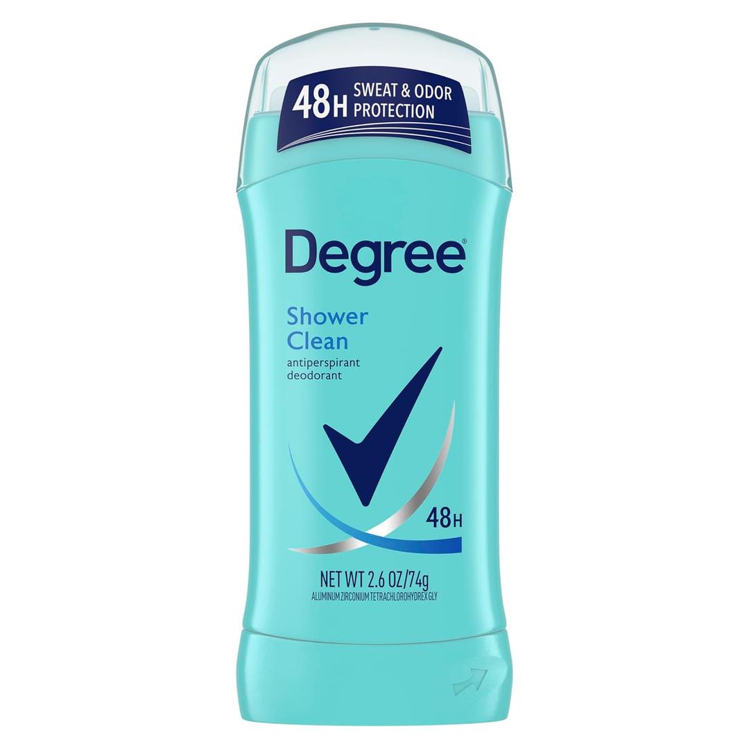 Degree Original Antiperspirant Deodorant Shower Clean 48-Hour Sweat & Odor Protection Antiperspirant for Women 2.6 oz (2.6 Ounce (Pack of 1))