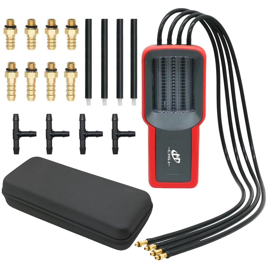 CHGJ Universal 4-Cylinder Carburetor Synchronizer for Motorcycle, Carb Balancer Synchronization Gauge,Compatible with 3 cylinders and 2 cylinders