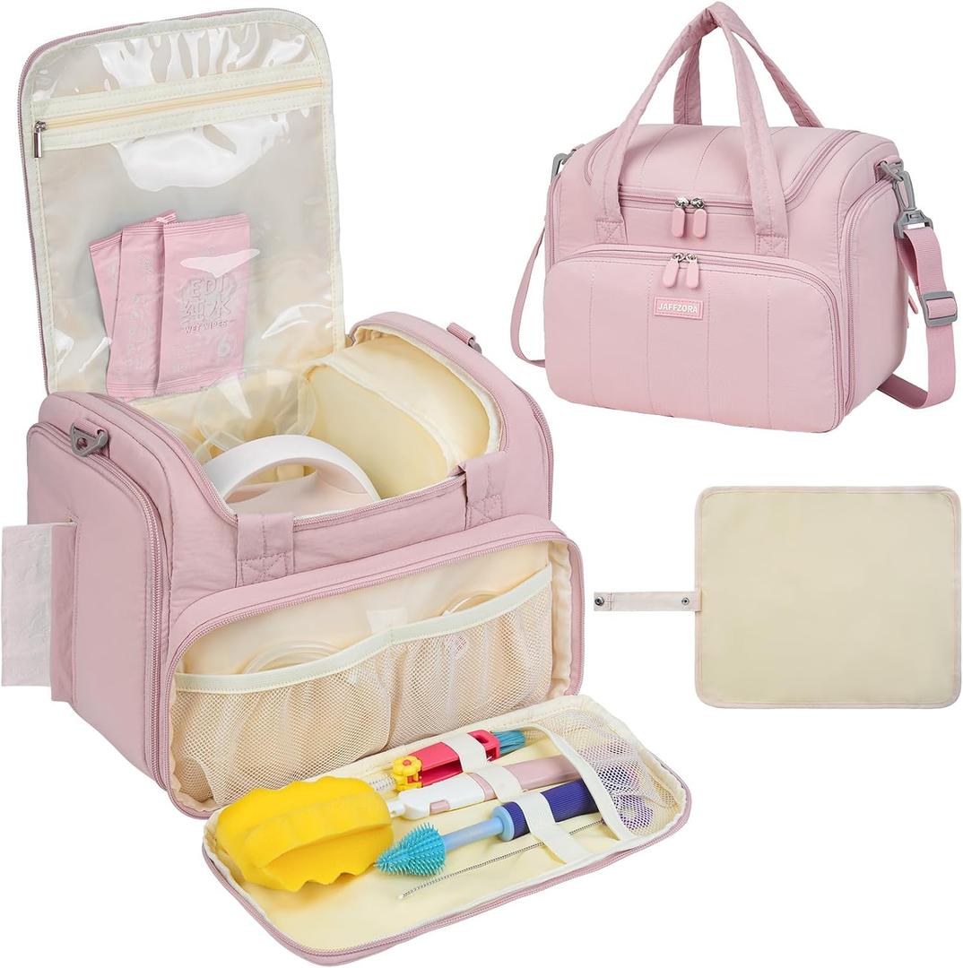 Breast Pump Bag Fit for Spectra S1/S2/Dual S with Insulated Cooler, Pink, One Size