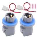 Svicari License Plate Light Socket and Wiring Plug Harness Fit for Ford F150 F250 F350 F-450 Super Duty Explorer Fiesta Lamp Plug Connector and Wire Pigtail Replace #F81Z-13411-AA AL8Z-13411-B 2PCS