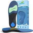 Arch Support Inserts for Women & Men, Lightweight Running Sport Insoles & Plantar Fasciitis Relief Shoe Insoles - Shock Absorbing Orthotic Inserts for Flat Feet, Running & All-Day Comfort - M Size (M (Womens 8.5-9.5 | Mens 7-8))