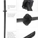 2 Pack 31.5 Inch Polypropylene Cosplay Training Katana Swords Set