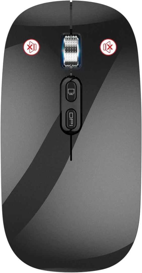 Wireless Mouse, Ergonomic Optical Mouse, Computer Mouse for Laptop, PC, Computer, Projector