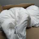 Bedsure Queen Comforter Set, White Soft Prewashed Bedding for All Seasons, 3 Pieces GentleSoft Bed Set, 1 Lightweight Comforter (90"x90") and 2 Pillowcases (20"x26")