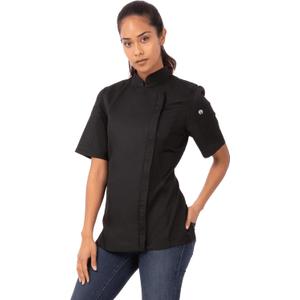 Chef Works Women's Springfield Chef Coat, Black, Small