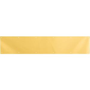Prime-Line J 4703 6 x 34 In., Aluminum, Door Kick, Brite Brass Plated (Single Pack)