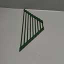 Tomorotec Compact Silicone-Coated Triangle Dish Drying Rack for Sink Corner - Foldable Stainless Steel Over-The-Sink Organizer and Storage Shelf (Army Green)