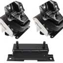 Set of 3, Front Motor Mount and Trans Mount Compatible with 2007-2013 Silverado Sierra 1500 5.3L 6.0L 6.2L 4WD Auto Trans Engine, Replacement for A2638 A5365 A5365