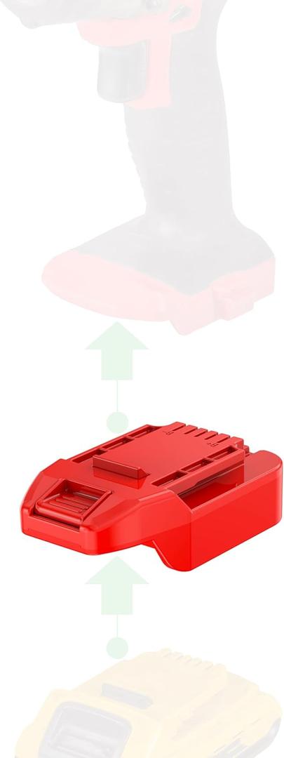 Adapter Upgrade for Bauer 20V Cordless Tools - Compatible with DeWalt 20V MAX Li-Ion Batteries for Power Supply, No Charging Function - (New Version) - Adapter Only