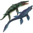 Gemini&Genius Mosasaurus and Kronosaurus Toys for Kids- Moveable Jaw Dinosaur Toys Giant Sea Monster- Great Gifts, Collection for Boys and Girls