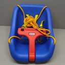 Little Tikes Snug 'n Secure Blue Swing with Adjustable Straps, 2-in-1 for Baby and Toddlers Ages 9 Months - 4 Years