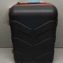 Hardside Carry On Luggage 22x14x9 Airline Approved with Spinner Wheels, 20-inch Carry-On Suitcase for Men & Women, Black